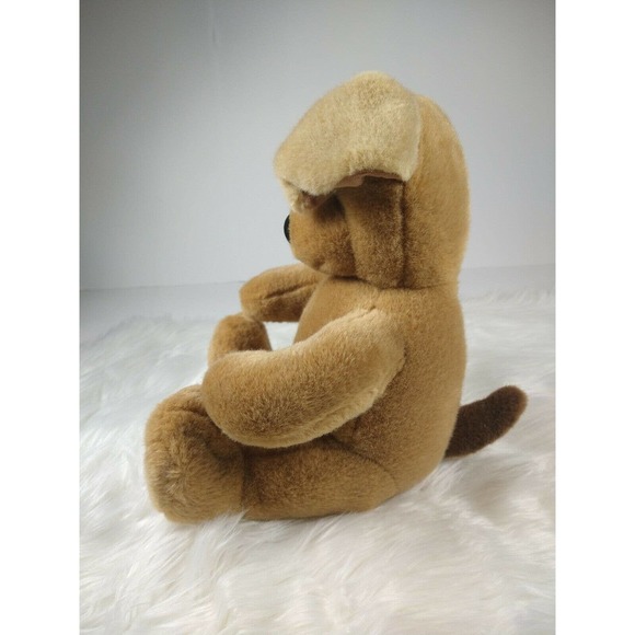 Build A Bear Plush Puppy Dog Brown Sugar Stuffed Animal Toy Dark Ear & Tail 12" - Picture 4 of 8